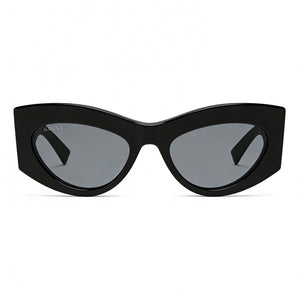 Gucci Gg1843s-001 Oval Sunglasses for Women — front view, Plastic frame