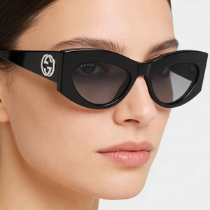 Gucci Gg1843s-001 Black Sunglasses Women — lifestyle wear, terrace lunches outdoors