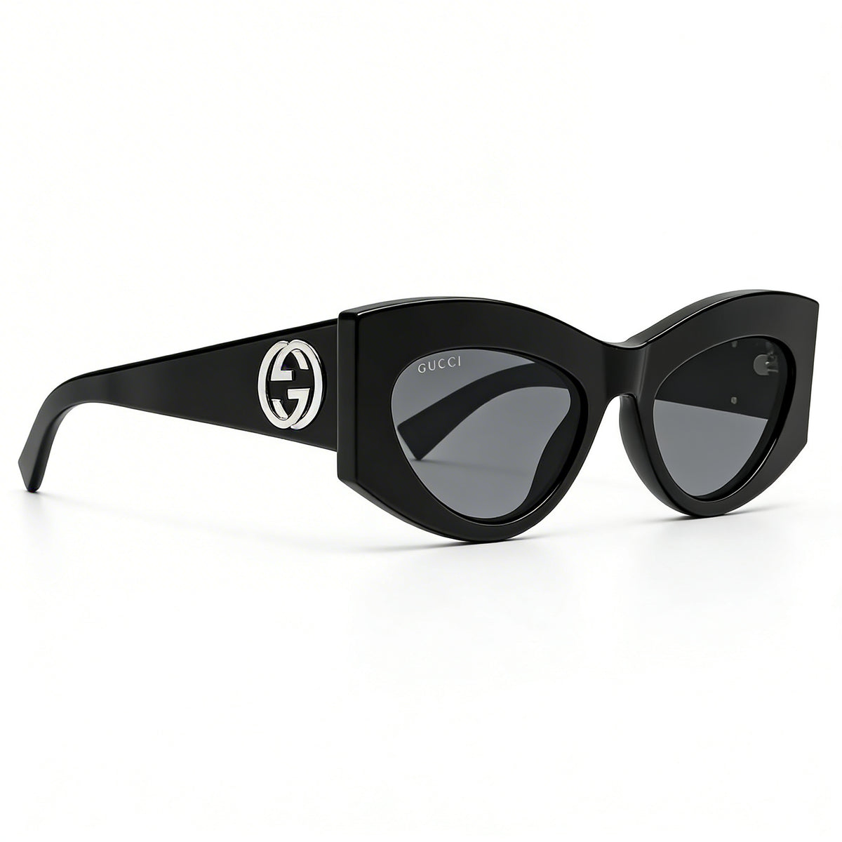 Gafas de sol ovaladas Gucci Gg1843s-001 negras para mujer, 53 mm, Photo 3