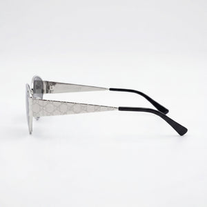 Gucci GG1853S-002 Oval Sunglasses Unisex — side view, Black lens