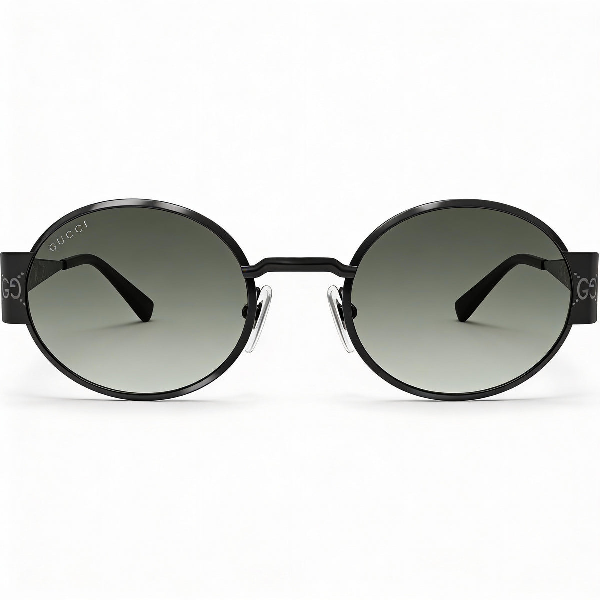 Gafas de sol ovaladas Gucci GG1854S 001 gunmetal negro unisex, 51mm, Photo 2