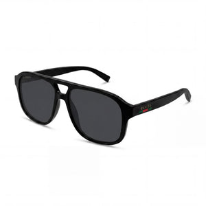 Gucci GG1856S Black Aviator Sunglasses Unisex, Black lens
