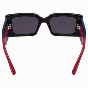 Gucci GG1860S Rectangle Sunglasses Women — side view, Non-Polarized Violet lens