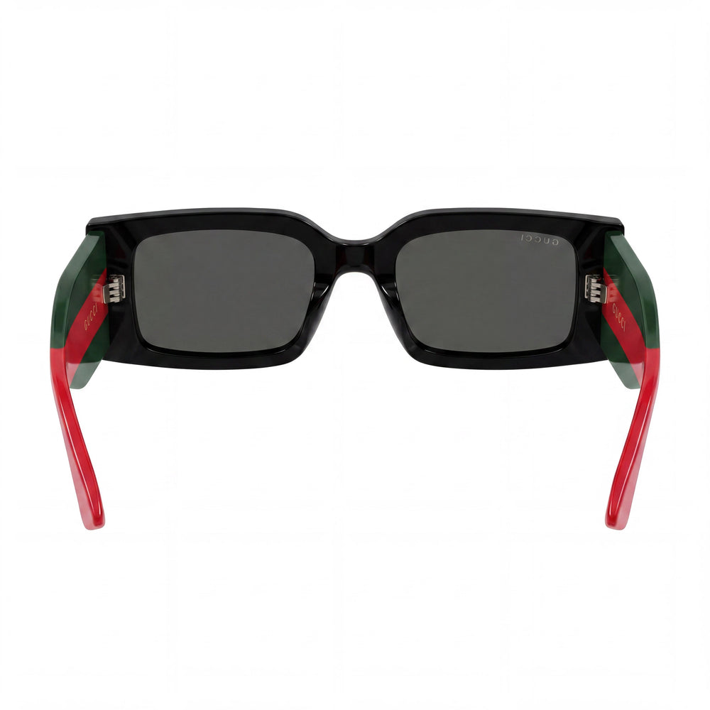 Gucci GG1860S Square Sunglasses Women — side view, Polarized black lens