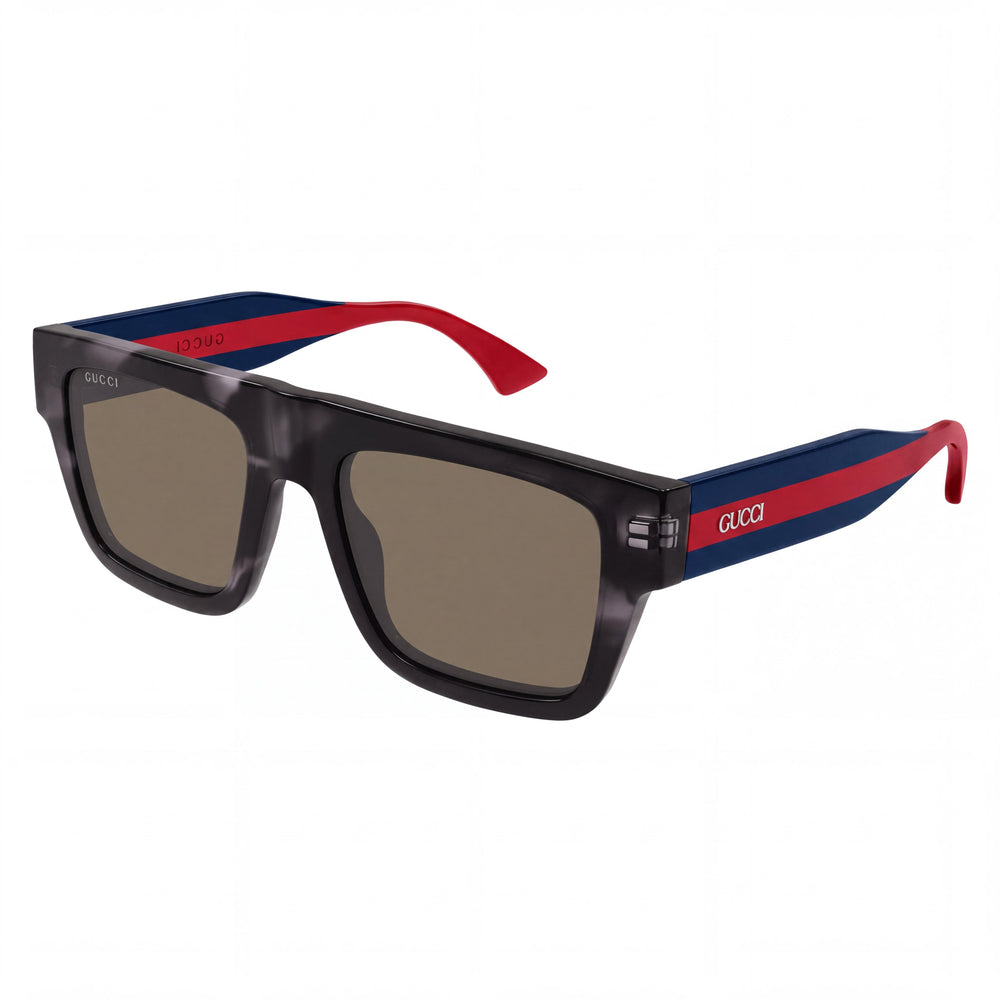 Gucci GG1868S-004 Black Rectangle Sunglasses for Unisex, Black lens