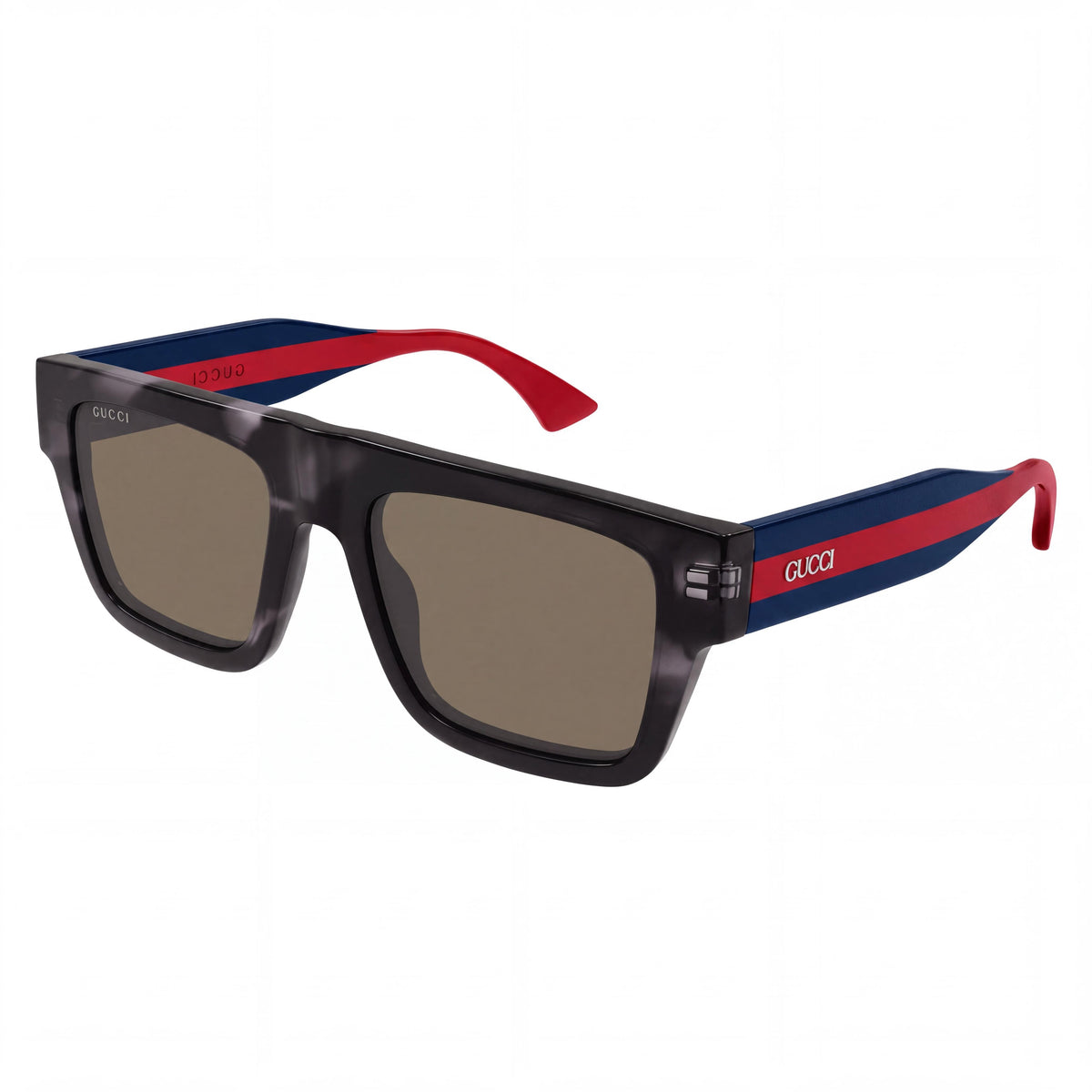 Gafas de sol unisex modernas Gucci 1868S-004 RECYCLED ACE con montura negra y lentes negras (53-18-145), Photo 1