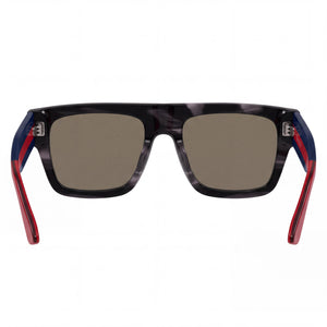 Gucci GG1868S-004 Rectangle Sunglasses Unisex — side view, Black lens
