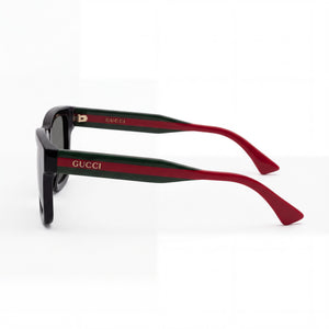 Gucci GG1869S-001 Rectangle Sunglasses for Men — front view, Acetate frame