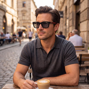 Gucci GG1869S-001 Rectangle Sunglasses for Men — interior view, Non-Polarized lens detail