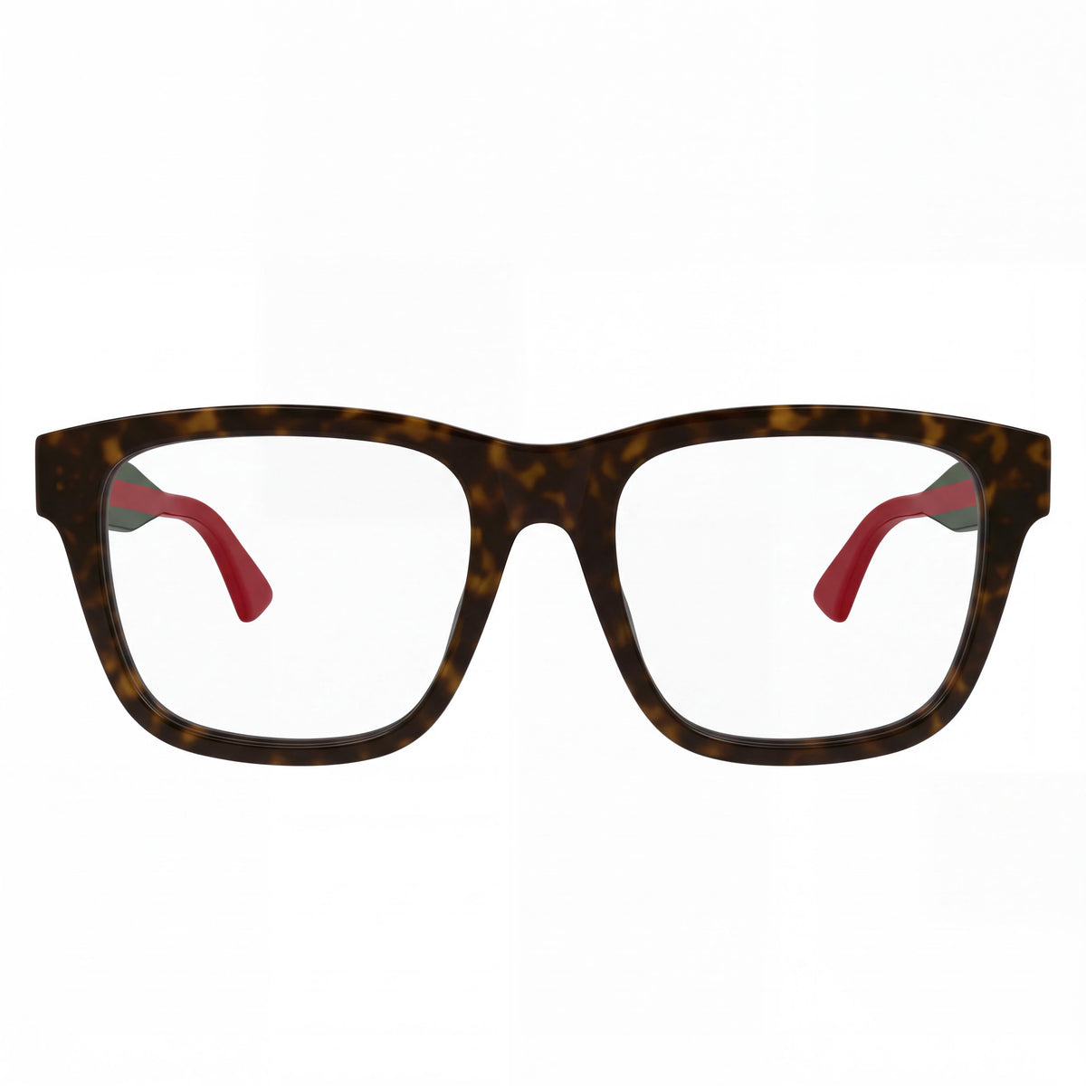 Gafas graduadas unisex Gucci 1870O modernas y profesionales de acetato con montura cuadrada, color habana verde transparente, 56 mm, Photo 2
