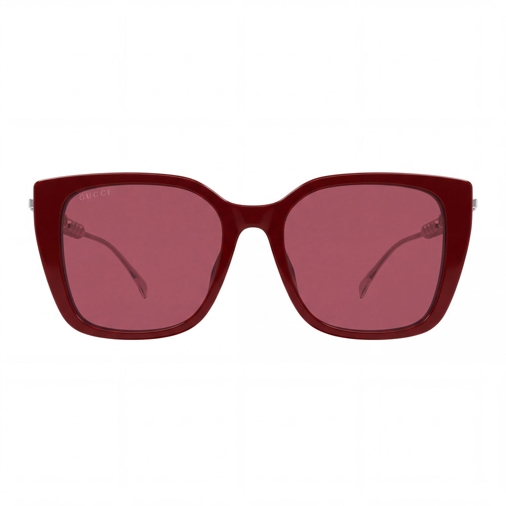 Gucci GG1971SA-004 Rectangle Sunglasses Unisex — front view, Black frame