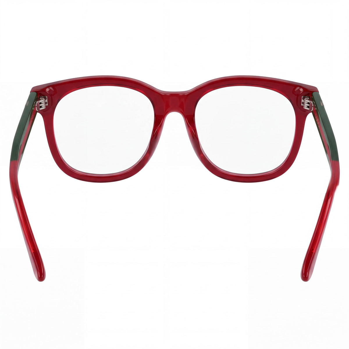Gucci Gg1990o-008 Burgundy Transparent Green Eyeglasses Unisex, Photo 3
