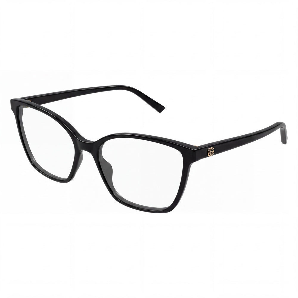 Gucci Gg1995o-005 Black Transparent Cat Eye Eyeglasses for Unisex, Acetate frame