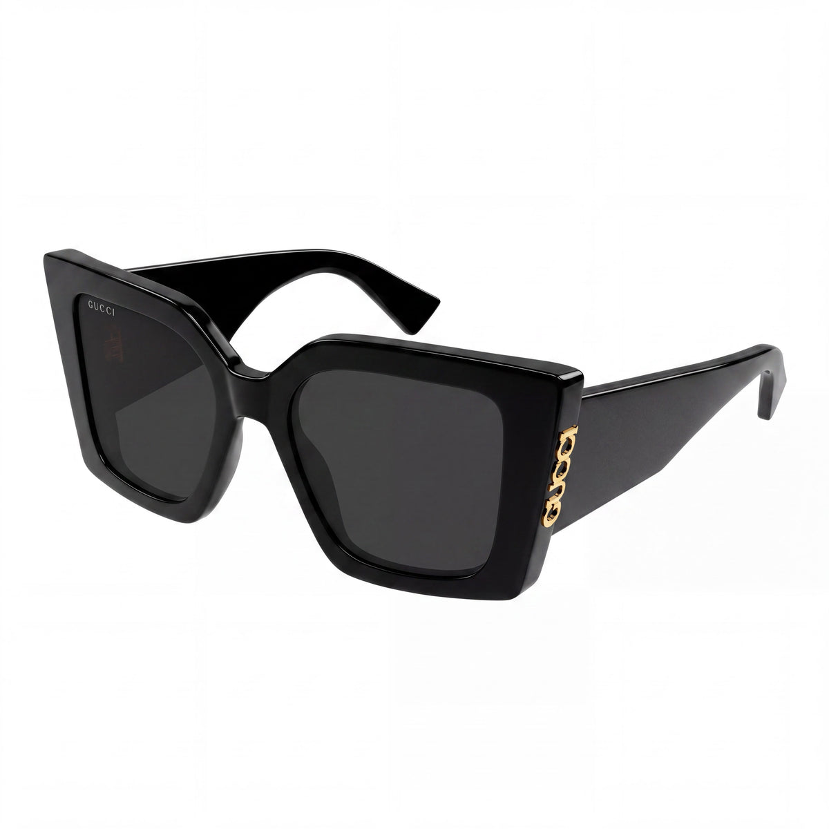 Gafas de sol Gucci cuadradas extragrandes para mujer, negras y grises, 51 mm, Photo 1