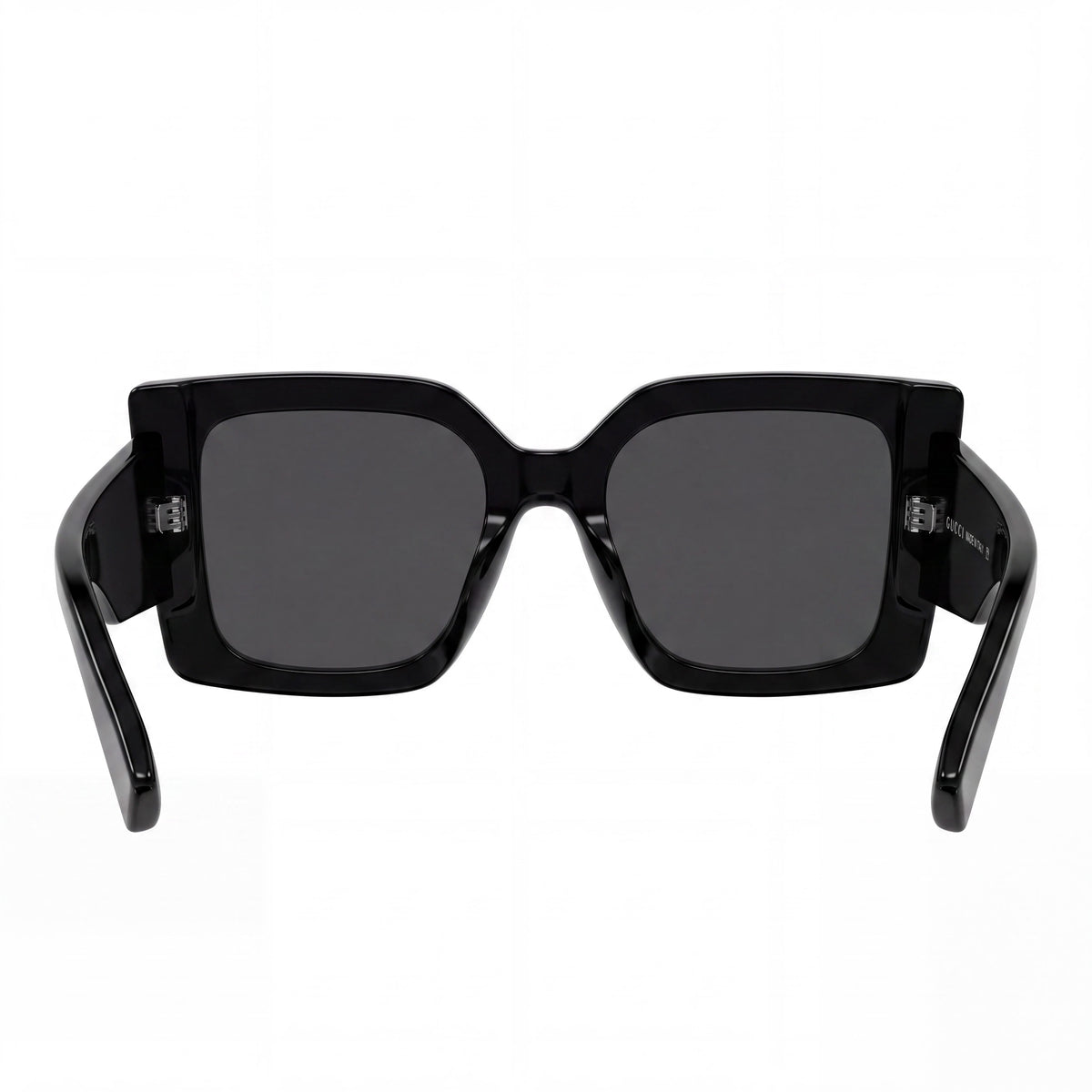 Gafas de sol Gucci cuadradas extragrandes para mujer, negras y grises, 51 mm, Photo 4