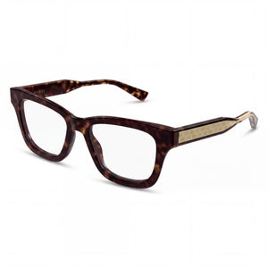 Gucci Gg2066o-006 Havana Square Eyeglasses for Women, Acetate frame