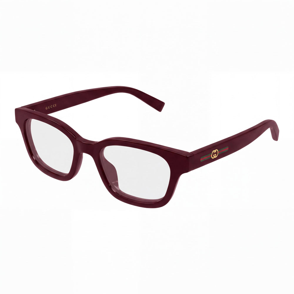 Gucci Gg2103ol-007 Red Square Eyeglasses Unisex, Acetate frame