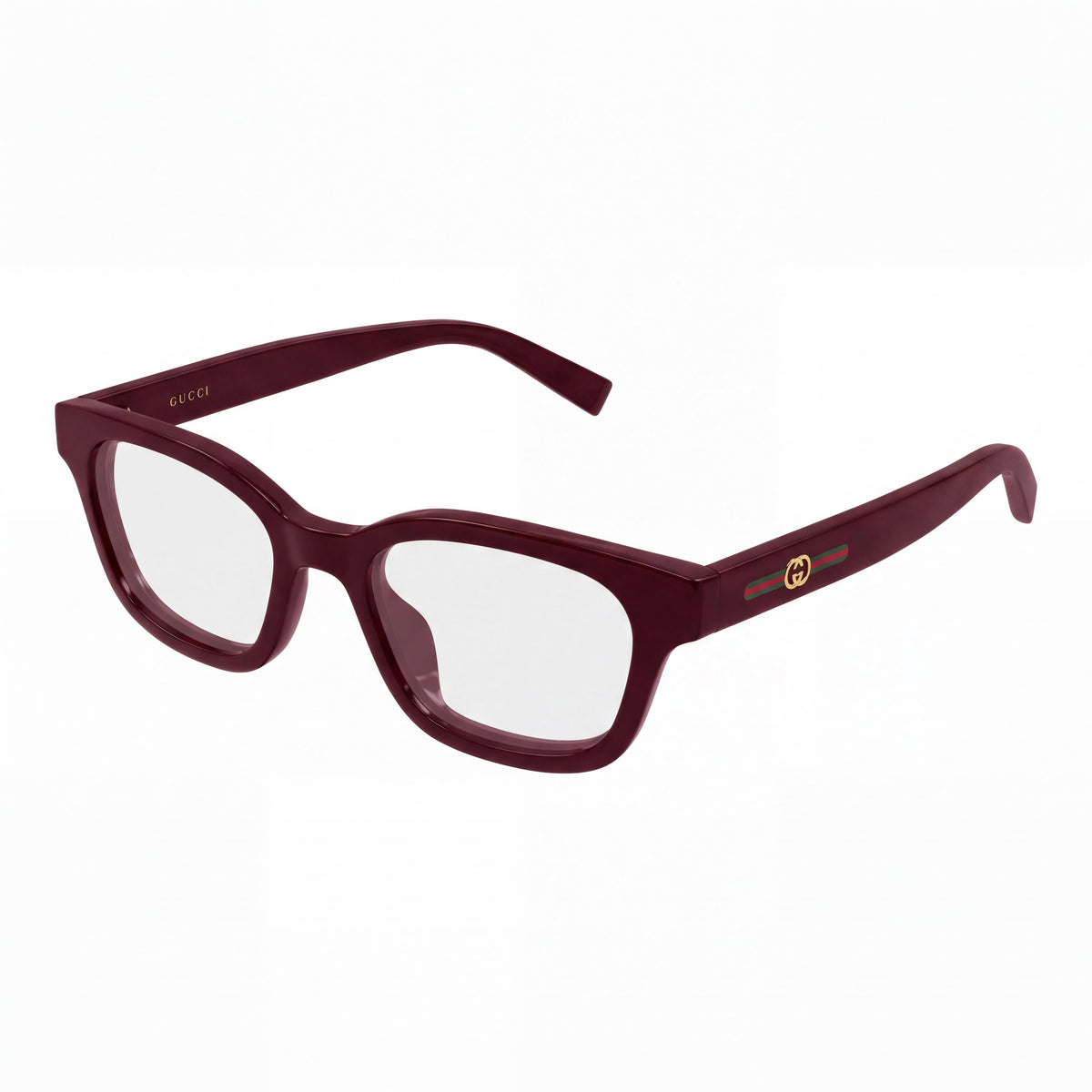 Gucci Gg2103ol-007 Burgundy, Transparent Square Eyeglasses Unisex, Photo 1