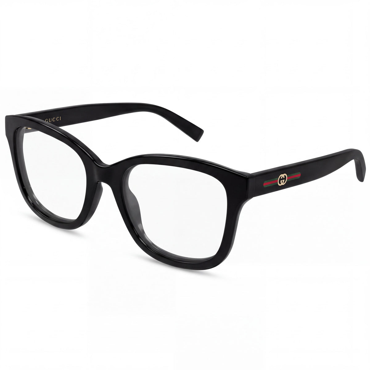 Gucci Gg2104o-001 Black Transparent Square Eyeglasses Unisex, Photo 1