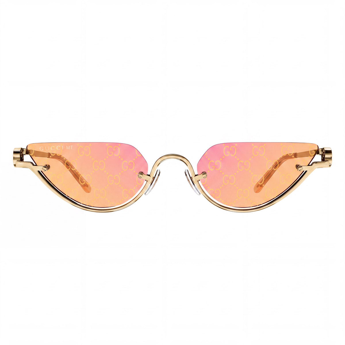 Gucci Gold Cat Eye Sunglasses for Women, 53mm, Photo 2