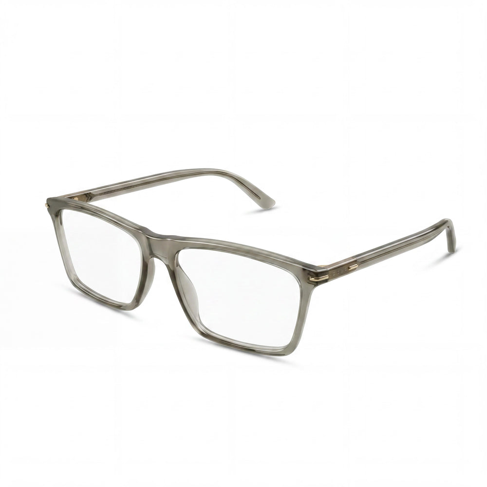 Gucci Gray Rectangle Eyeglasses Unisex, Acetate frame