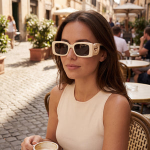 Gucci Gray Sunglasses Women — outdoor wear, Ivory Gray Non-Polarized lens