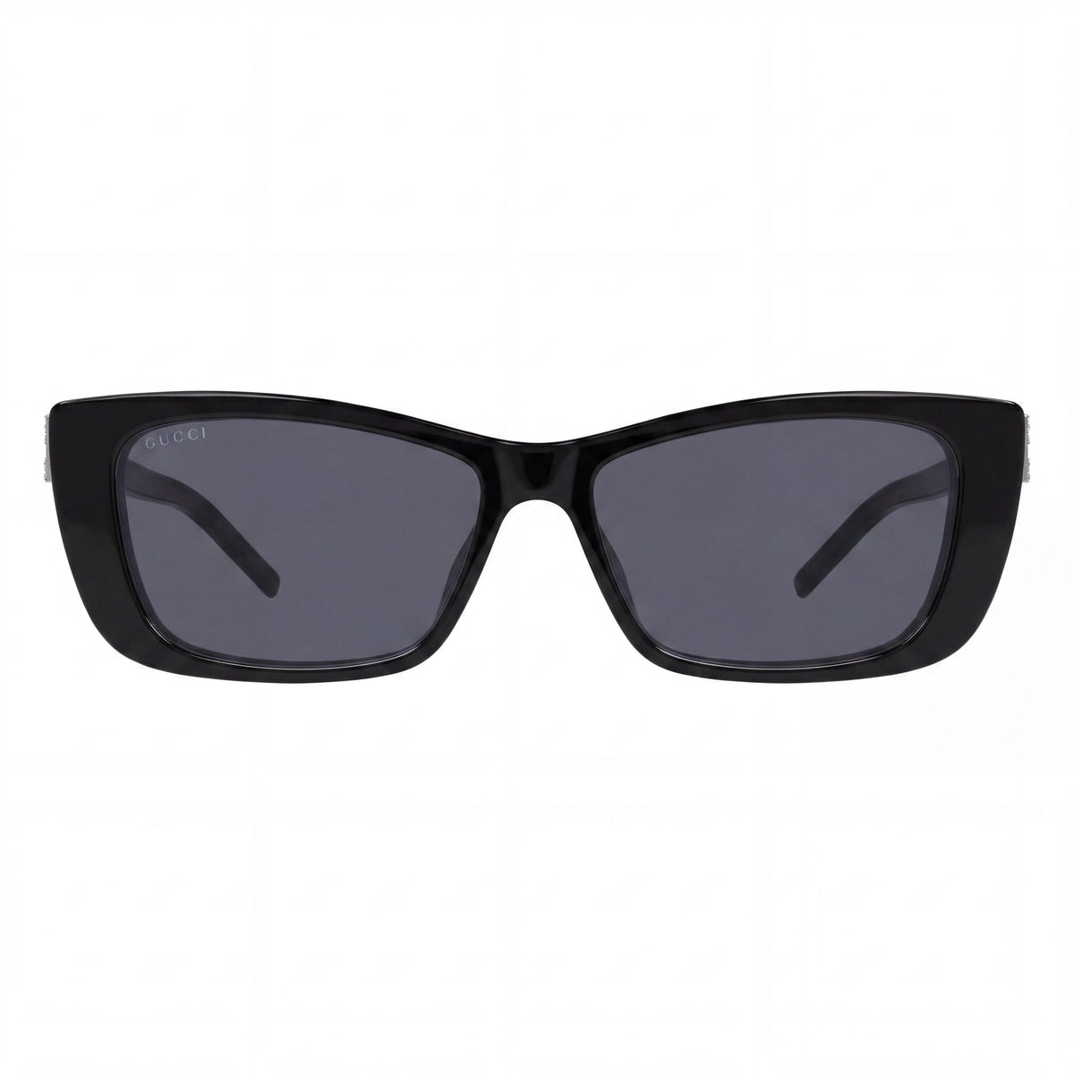 Gafas de sol rectangulares unisex Gucci Modern Black - Grey, 53 mm, Photo 2