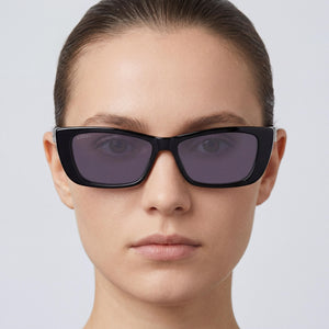 Gucci Modern Rectangle Sunglasses Unisex — side view, Non-Polarized Brown lens