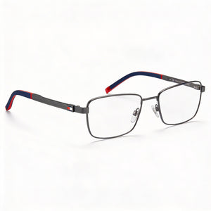 Gucci TH 1946 Rectangle Eyeglasses for Unisex — front view, Stainless Steel