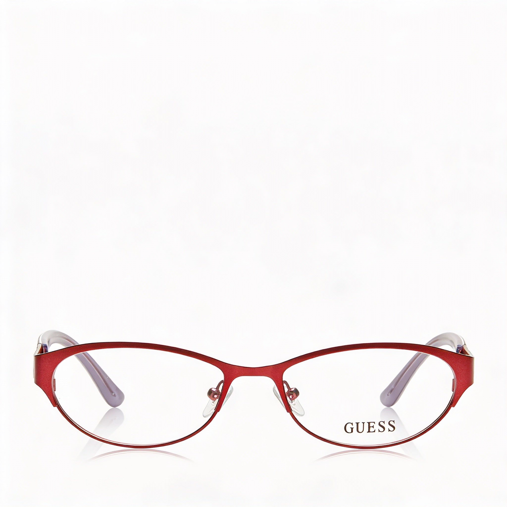Guess 2354_F18 (53 MM) Gafas ovaladas de mujer en rojo ladrillo, metal de 53 mm, Photo 2
