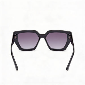 Guess Rectangle Sunglasses Women — side view, Non-Polarized Gradient Smoke lens