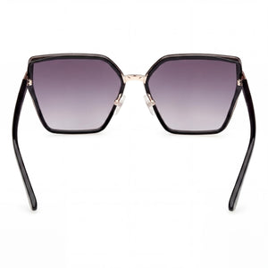 Guess Square Sunglasses Women — side view, Non-Polarized Gradient Smoke lens