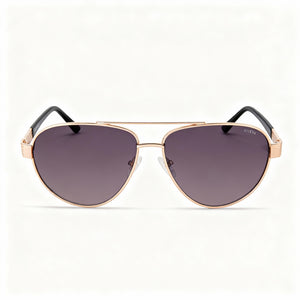 Guess Bohemian Rectangle Sunglasses Unisex — front view, Plastic frame