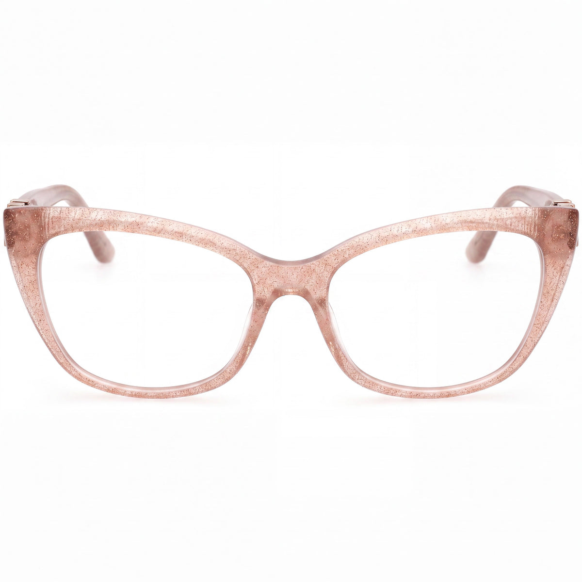 GUESS by Marciano Gm50008 Shiny Beige Cat Eye Eyeglasses for Women, Photo 2