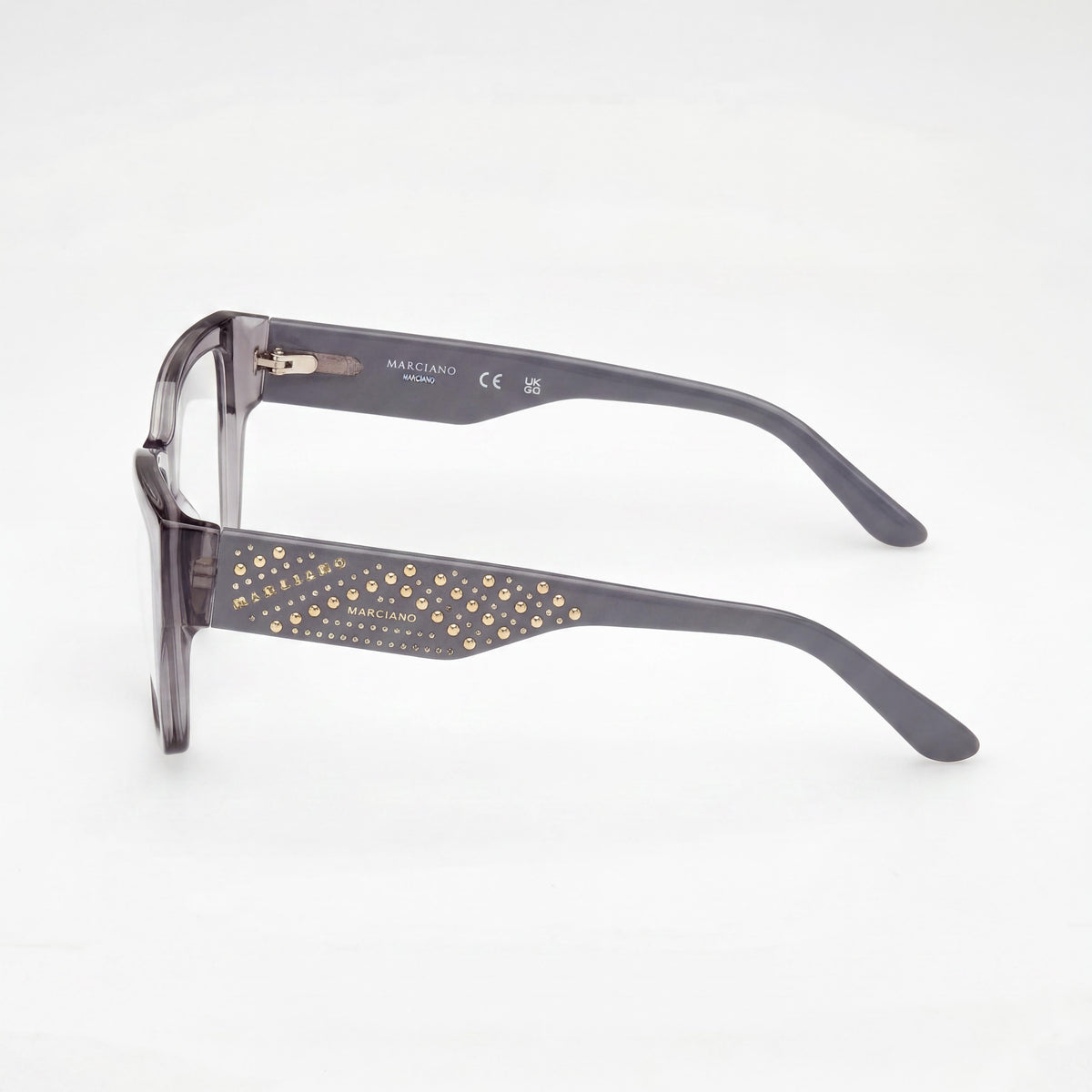 Lentes de vista para mujer Guess by Marciano Gm50019 rectangulares gris brillante, Photo 2
