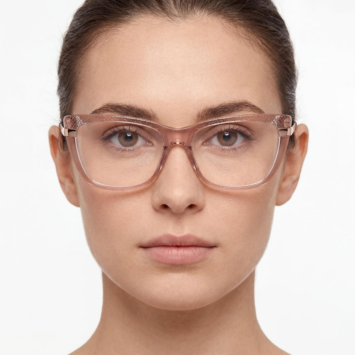 Gafas de mujer Guess Clásico Shiny Beige tipo mariposa, Photo 3