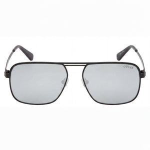 Guess Classic Rectangle Sunglasses for Men — front view, Metal frame