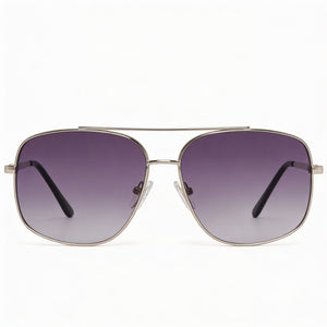 Guess Classic Aviator Sunglasses for Men — front view, Plastic frame
