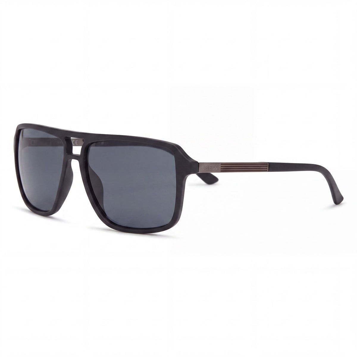 Guess GF 5085 Matte Black Rectangle Sunglasses Unisex, 58mm, Photo 1