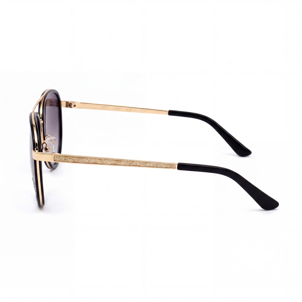 Guess GF 6052 W Aviator Sunglasses Women — side view, Non-Polarized lens