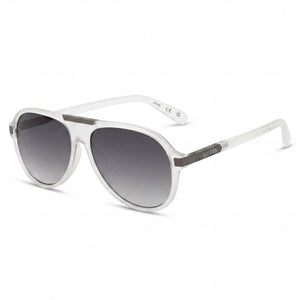 Guess GF0237 Crystal Aviator Sunglasses for Men, Smoke Gradient lens