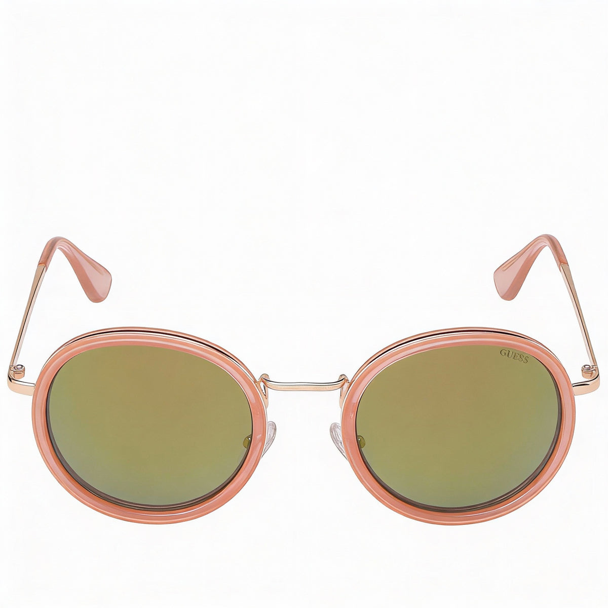 Gafas de sol redondas Guess Gf0303 rosas / burdeos con espejo para mujer, 49 mm, Photo 2