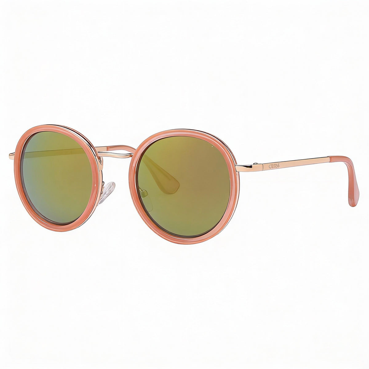 Gafas de sol redondas Guess Gf0303 rosas / burdeos con espejo para mujer, 49 mm, Photo 3