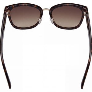 Guess GF0327 Rectangle Sunglasses Women — side view, Non-Polarized Gradient Brown lens