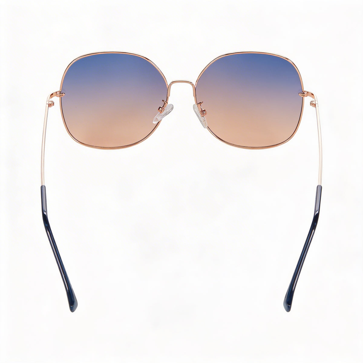 Guess GF0385 Rose Gold/Gradient Blue Oval Sunglasses for Women, Photo 4