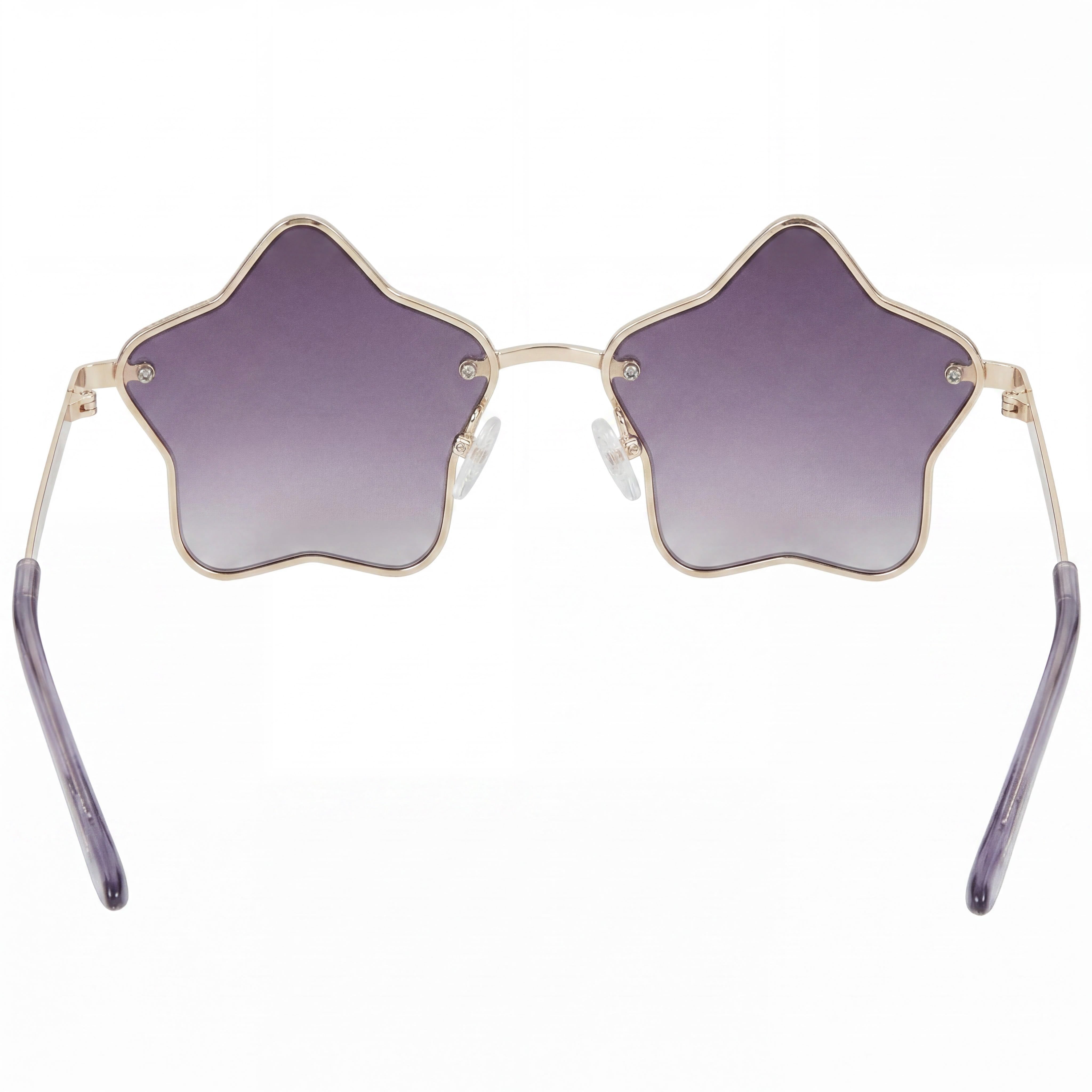 Guess GF4012 Silver Purple Rectangle Sunglasses for Women, Photo 3