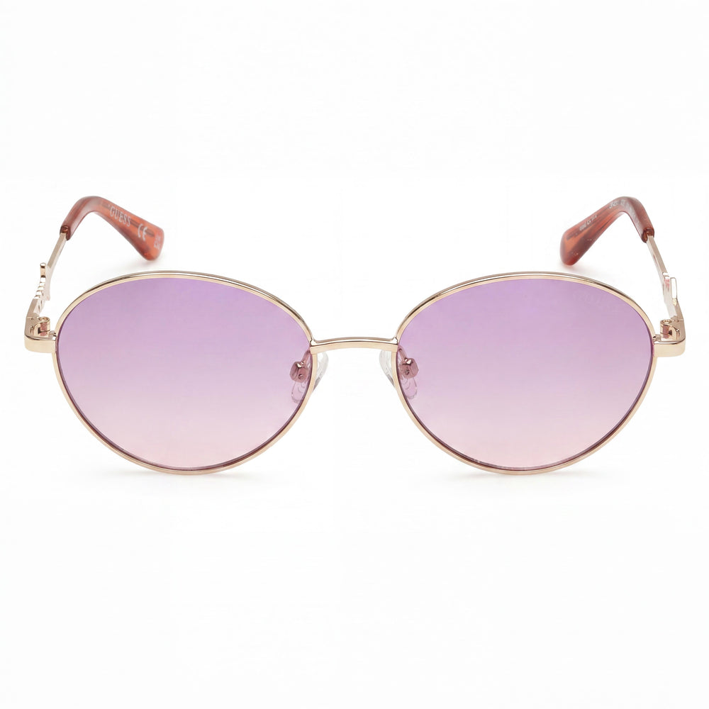 Guess GF4014 Round Sunglasses for Women — front view, Plastic frame