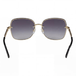 Guess Gf6119 Round Sunglasses Women — side view, Non-Polarized Smoke Gradient lens