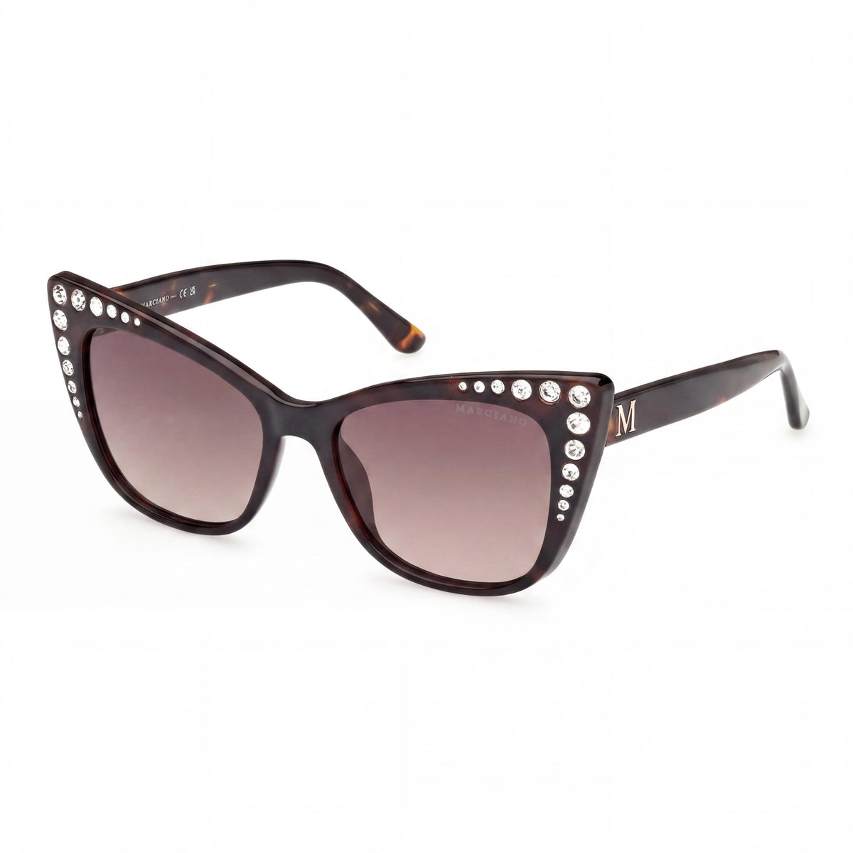Gafas de sol unisex Guess Gm00000 de estilo ojo de gato en color habano oscuro, 54 mm, Photo 1