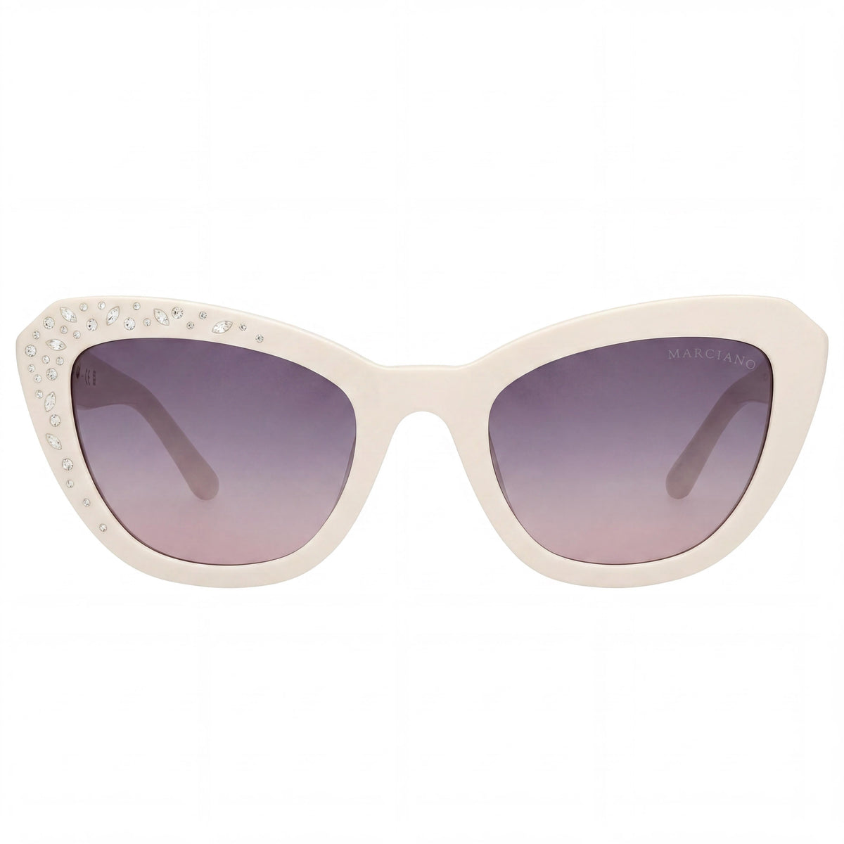 Gafas de sol Guess Gm00016 de ojo de gato en color marfil brillante para mujer, 53 mm, Photo 2